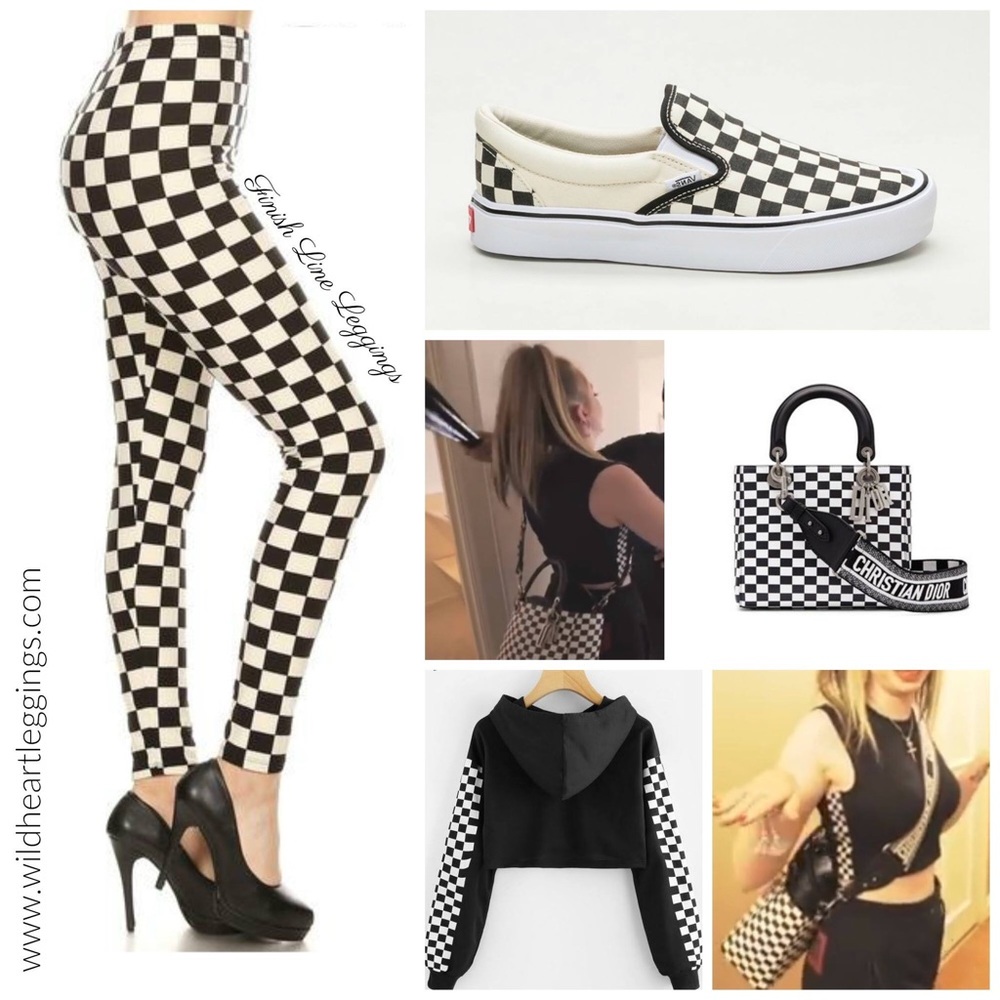 B&W Checkered Leggings